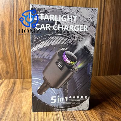 شارژر فندکی خودرو W&O Starlight پنج کاره با رایحه افشانی و نورپردازی