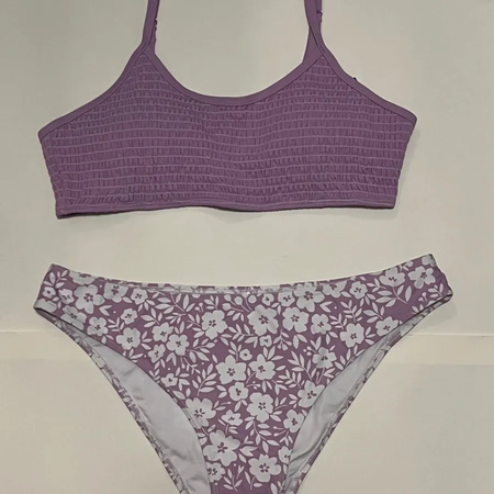 مایو بیکینی زنانه برند کاپشی cupshe بنفش یاسی گلدار