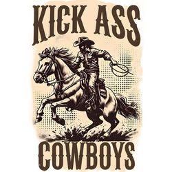 برچسب DTF استیکر حرارتی لباس مدل CowBoys