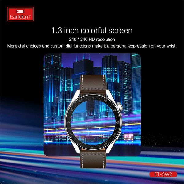 ساعت هوشمند ارلدام مدل ET-SW2 – نمایشگر فول اسکرین، تماس بلوتوثی و پایش سلامت