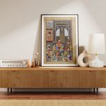 تابلو طرح محراب کد 0001 فریم سفید