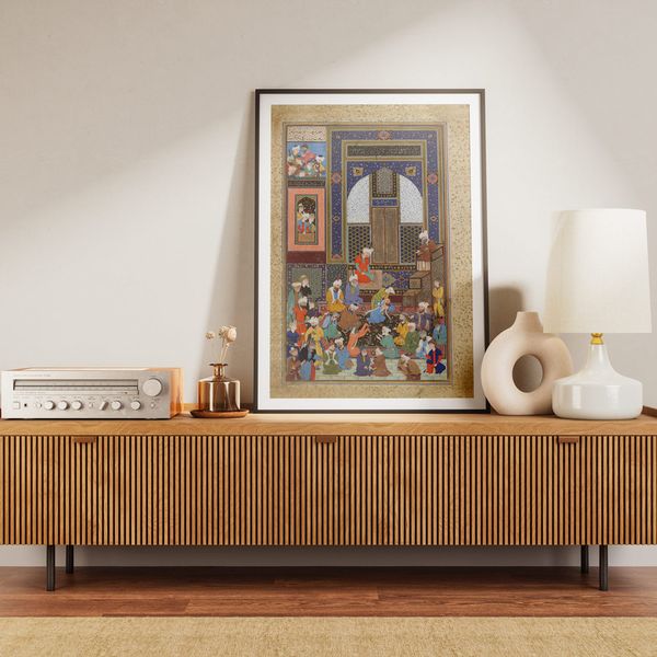 تابلو طرح محراب کد 0001 فریم سفید