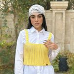 کراپ تاپ زنانه دستبافت شاهو مدل Marlisse