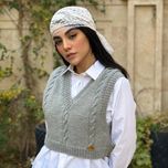 کراپ‌ تاپ زنانه دستبافت شاهو مدل Rivora