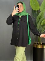 مانتو کتان ضخیم شادن کد 1522