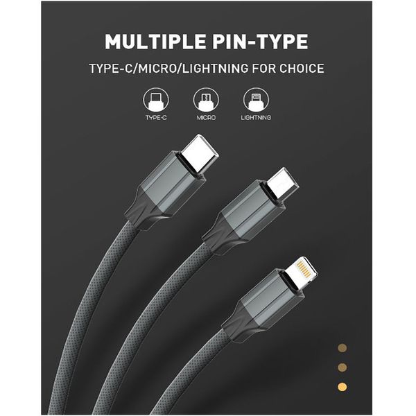 کابل تبدیل USB به USB-C الدینیو مدل LS441 طول 1 متر