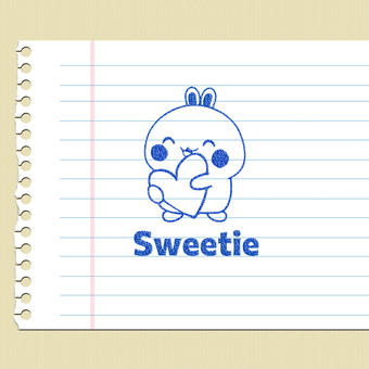 مهر تشویقی انگلیسی - sweetie کیوت