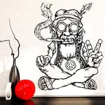 استیکر وی وین آرت مدل Hippie کد S14