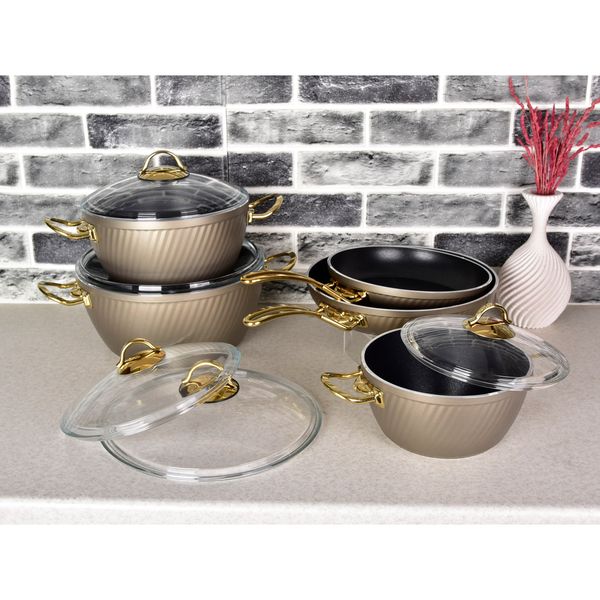 سرویس پخت و پز 10 پارچه ام جی اس مدل فورج ساده