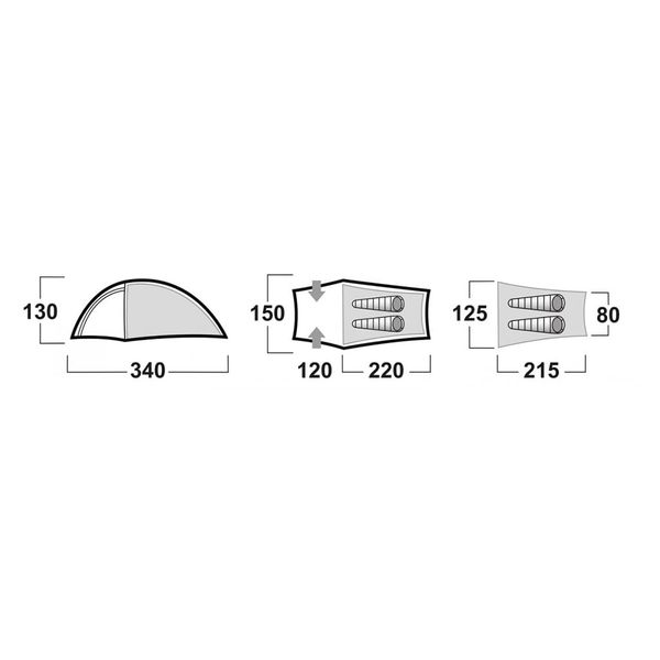 چادر اضطراری هاسکی مدل Bronder 2 F2022