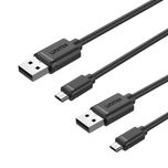 کابل تبدیل USB به microUSB یونیتک مدل Y-C4050BK مجموعه 2 عددی(گارانتی 12 ماهه مارون)