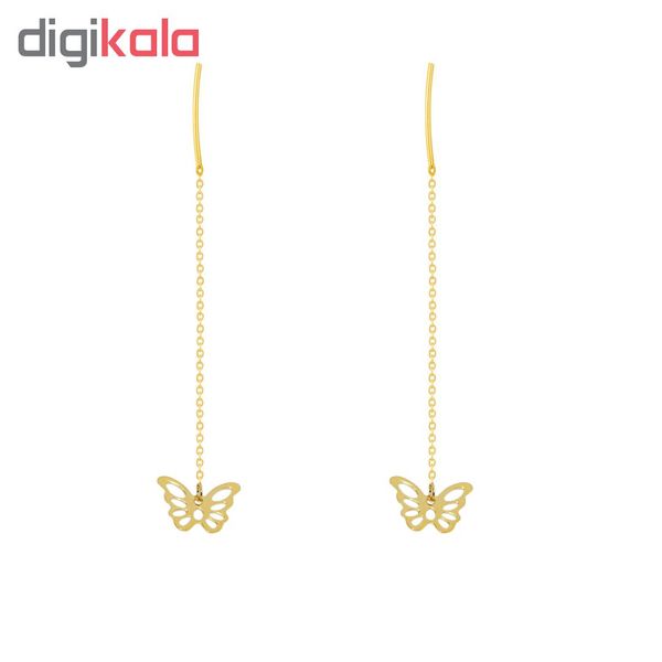 گوشواره زنانه طرح پروانه کد 068