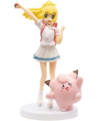 فیگور دخترانه لیلی و کلیفی — از مجموعه پوکمون Pokémon با طراحی دل‌انگیز و جزئیات خاص