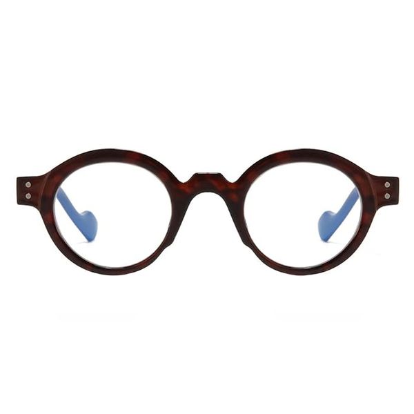 فریم عینک طبی گرد مدل SZ2003 Light Navy Umber مناسب برای صورت گرد و بیضی