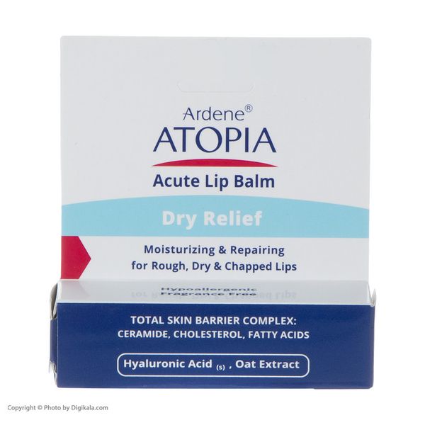 بالم مرطوب کننده و ترمیم کننده لب آردن آتوپیا مدل Dry Relief وزن 4.5 گرم