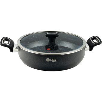 تابه گرانیت ام جی اس مدل دو دسته گارنت کد GR02 سایز 28