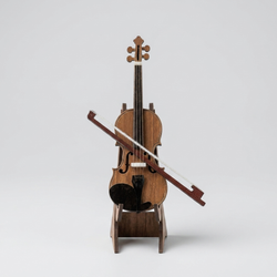 ماکت دکوری چوبی ساز ویولن