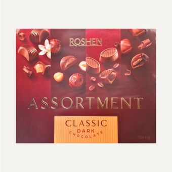 شکلات کادویی مخلوط تلخ روشن Assortment Classic Dark Chocolate