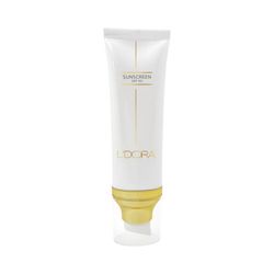 کرم ضدآفتاب SPF50 بی رنگ مناسب انواع پوست لدورا کر 80 میلی لیتر