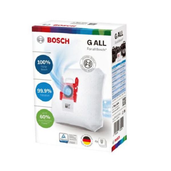 کیسه جاروبرقی بوش مدل GALL کد 17000940 مناسب برای جاروبرقی بوش و زیمنس بسته 4 عددی