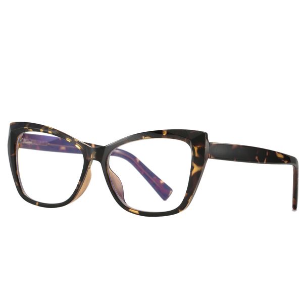 فریم عینک طبی گربه ای زنانه مدل O2002C6 مناسب برای صورت گرد و بیضی