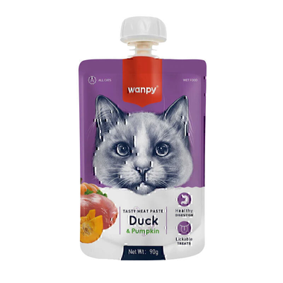پودینگ انگلیسی نویس گربه ونپی با طعم اردک و کدوحلوایی Wanpy Pudding Duck & Pumpkin