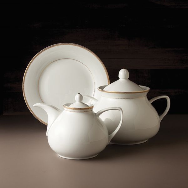 سرویس غذاخوری 108 پارچه چینی زرین ایران سری شهرزاد مدل سپینود درجه یک