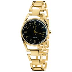 ساعت مچی عقربه‌ای کوارتز زنانه مدل مینیمال بند زنجیری دستبندی کد HO3