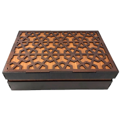 جعبه چای کیسه ای مدل گوزن به همراه 6 عدد زیر لیوانی کد D162