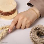 دستبند زنجیری طلا 18 عیار زنانه مدل رولو میا گالری