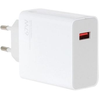 شارژر دیواری فست تک پورت Xiaomi مدل MDY-11-EZ 67W به همراه کابل شارژ Type-C - سفید - MMX (اصل چین)