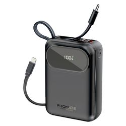 پاوربانک پرومیت مدل POWERPOD-20.BLK ظرفیت 20000 میلی‌آمپرساعت با گارانتی شرکتی
