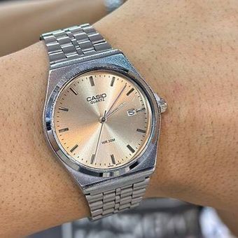 ساعت مچی مردانه کاسیو گادفادر بند سیلور صفحه نباتی