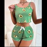 تاپ شورتک کبریتی طرح دار کد 3505