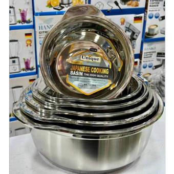 لگن 7 عددی یونیک  Unique مدل لبه دار گرد