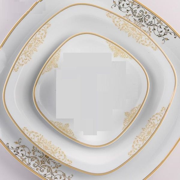سرویس غذاخوری 27 پارچه چینی زرین ایران سری کواترو مدل montecarlo 2