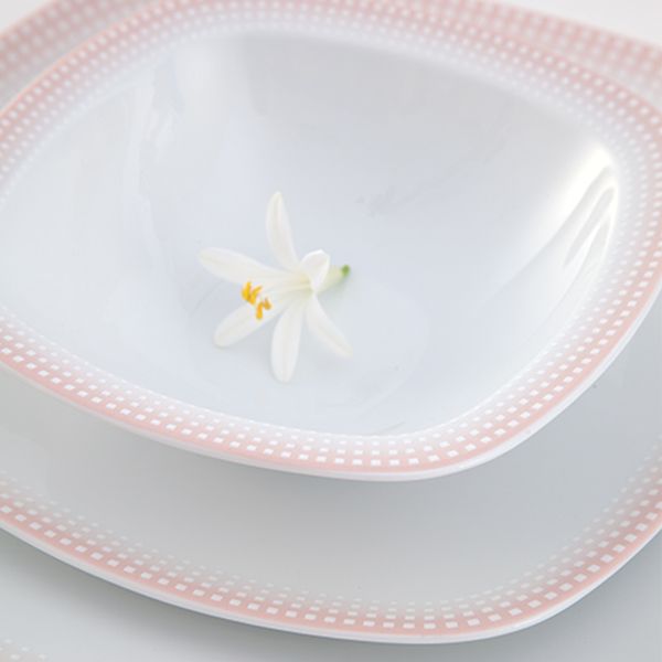 سرویس غذاخوری 27 پارچه 6 نفره چینی زرین ایران مدل Mon Belan