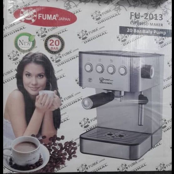 قبل خرید تماس بگیرید اسپرسوساز فوما مدل FU-2013 ظرفیت 1.5 لیتر با فیلتر استیل ضد زنگ