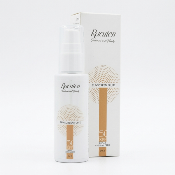 کرم ضد آفتاب فلوئید رنگی 50 گرمی SPF50 راکوتن RACUTEN