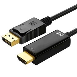 کابل تبدیل DISPLAY PORT به HDMI شارک مدل 4K طول 1.8 متر
