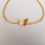 دستبند زنانه استینلس استیل مدل پروانه