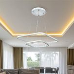 لوستر مدرن مدل مربع 2 حلقه