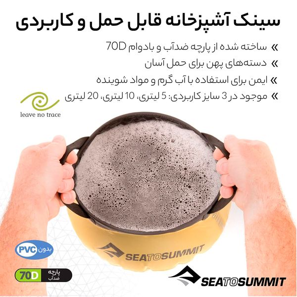 ظرفشویی سی تو سامیت مدل Camp Kitchen Clean-Up Kit مجموعه 6 عددی