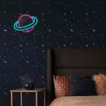 چراغ دیواری نئون دیزاین طرح Planet_PN