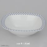 سرویس غذاخوری 27 پارچه 6 نفر چینی زرین ایران مدل کواترو ورنیکا درجه عالی