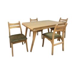 میز و صندلی ناهارخوری 4 نفره گالری چوب آشنایی مدل Khod-Gvz-rad4