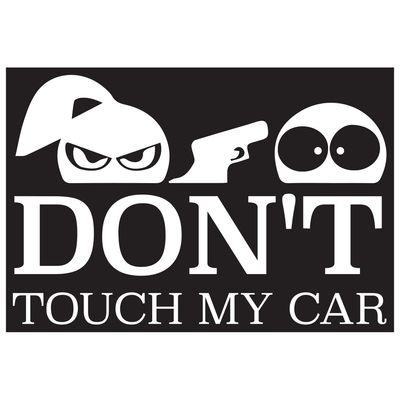 استیکر خودرو گراسیپا مدل Dont toch my car C-20*668
