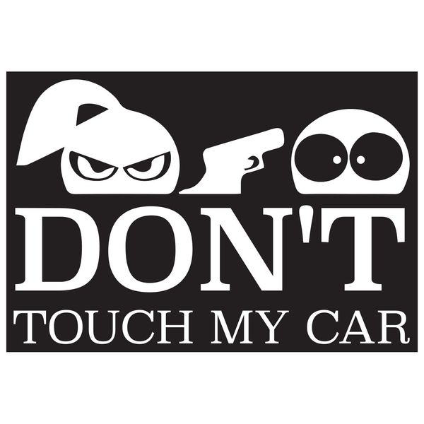 استیکر خودرو گراسیپا مدل Dont toch my car C-20*668