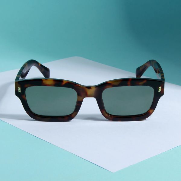 عینک آفتابی مستطیلی مدل SZ 1002 Leopard Emerald