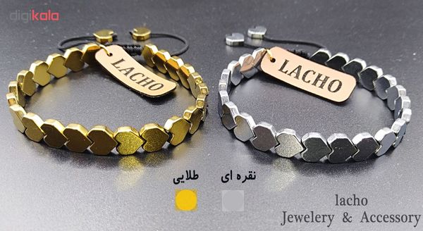 دستبند زنانه لاچو طرح قلب کد GH-002